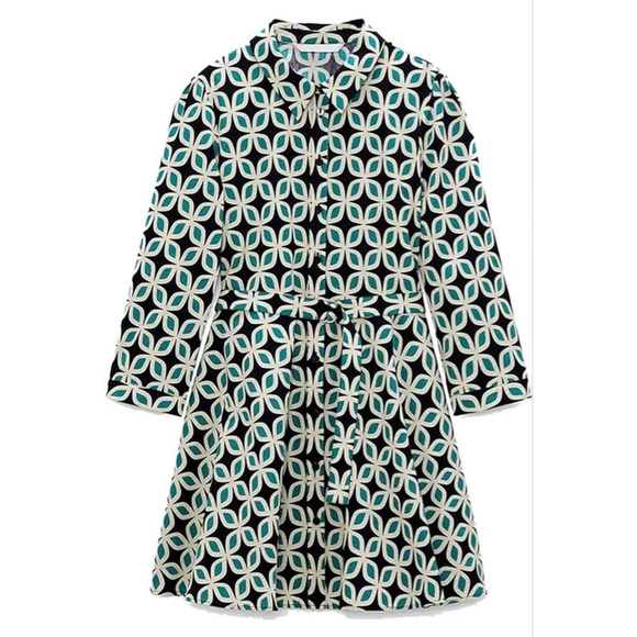 NEW Zara Blogger Favorite The Nelly Dress Size M NWT Green NO BELT Retro Green - Picture 8 of 10